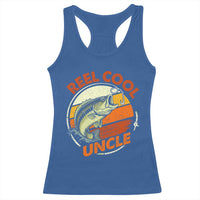 Uncle Fishing Racerback Tank Top Reel Cool Uncle Funny Fathers Day Fisherman