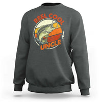 Uncle Fishing Sweatshirt Reel Cool Uncle Funny Fathers Day Fisherman