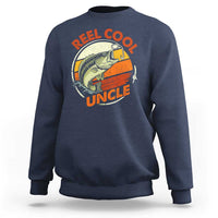 Uncle Fishing Sweatshirt Reel Cool Uncle Funny Fathers Day Fisherman