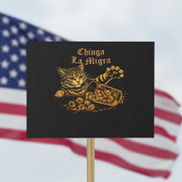 Chinga La Migra Protest Sign Retro Protest Subtle FDT Cat Meme