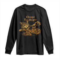 Chinga La Migra Long Sleeve Shirt Retro Protest Subtle FDT Cat Meme