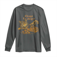 Chinga La Migra Long Sleeve Shirt Retro Protest Subtle FDT Cat Meme