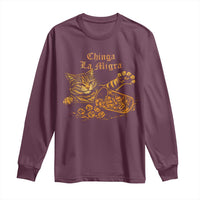 Chinga La Migra Long Sleeve Shirt Retro Protest Subtle FDT Cat Meme