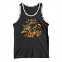 Chinga La Migra Tank Top Retro Protest Subtle FDT Cat Meme
