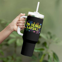 18 Years Later 18th Birthday Tumbler With Handle Eighteen Party Funny Meme