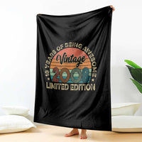 Vintage 2008 18th Birthday Gifts Throw Blanket Limited Edition 18 Year Old Bday