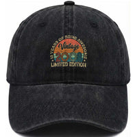 Vintage 2008 18th Birthday Gifts Washed Cotton Baseball Cap Limited Edition 18 Year Old Bday
