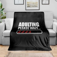 Happy 18th Birthday Throw Blanket Adulting Please Wait Loading 18 Year Old Bday Gifts