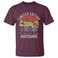Funny 70th Birthday T Shirt Vintage 1956 Limited Edition 50 Year Old Bday Gifts