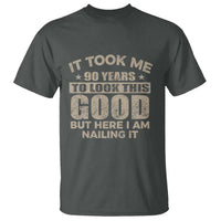 Funny 90th Birthday T Shirt Retro Grandpa Grandma Bday Gift