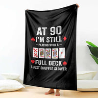 Funny 90th Birthday Throw Blanket Funny 90 Year Old Cards