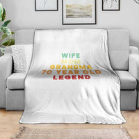 70th Birthday Gifts For Women Throw Blanket Wife Mom Grandma 70 Year Old Legend