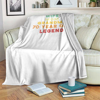 70th Birthday Gifts For Women Throw Blanket Wife Mom Grandma 70 Year Old Legend