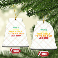 70th Birthday Gifts For Women Ceramic Ornament Wife Mom Grandma 70 Year Old Legend