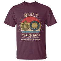 Funny 60th Birthday T Shirt Vintage Retro Built 60 Years Ago