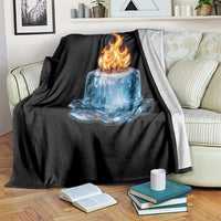 Subtle Anti Ice Throw Blanket Ice Melting Satire Political Humor