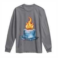 Subtle Anti Ice Long Sleeve Shirt Ice Melting Satire Political Humor