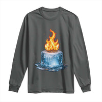 Subtle Anti Ice Long Sleeve Shirt Ice Melting Satire Political Humor
