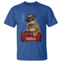 Funny Smoking Cat Meme T Shirt Vintage Graphic Cigarette Kitty Beer Cat Lover