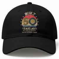 Funny 50th Birthday Baseball Cap Vintage Retro Built 50 Years Ago