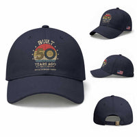 Funny 50th Birthday Baseball Cap Vintage Retro Built 50 Years Ago