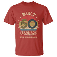 Funny 50th Birthday T Shirt Vintage Retro Built 50 Years Ago