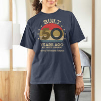 Funny 50th Birthday T Shirt For Women Vintage Retro Built 50 Years Ago