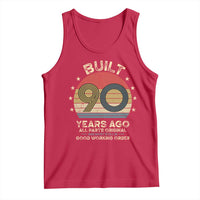 Funny 90th Birthday Tank Top Vintage Retro Built 90 Years Ago