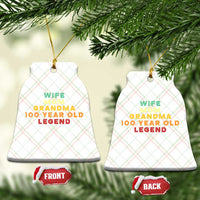 100th Birthday Gifts For Women Ceramic Ornament Wife Mom Grandma 100 Year Old Legend