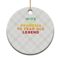 90th Birthday Gifts For Women Ceramic Ornament Wife Mom Grandma 90 Year Old Legend