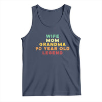 90th Birthday Gifts For Women Tank Top Wife Mom Grandma 90 Year Old Legend