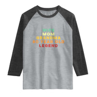 80th Birthday Gifts For Women Raglan Shirt Wife Mom Grandma 80 Year Old Legend