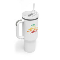 80th Birthday Gifts For Women Tumbler With Handle Wife Mom Grandma 80 Year Old Legend