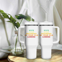 80th Birthday Gifts For Women Tumbler With Handle Wife Mom Grandma 80 Year Old Legend