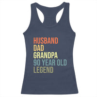 90th Birthday Racerback Tank Top Husband Dad Grandpa 90 Year Old Legend