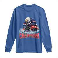 USA Ice Hockey Long Sleeve Shirt Eagle Dominates Canada 2026 Hockey Champions