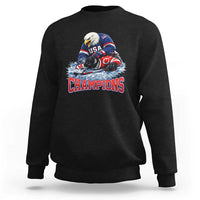USA Ice Hockey Sweatshirt Eagle Dominates Canada 2026 Hockey Champions