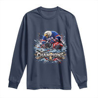 USA Ice Hockey Long Sleeve Shirt Eagle Dominates Canada 2026 Hockey Champions Graphic
