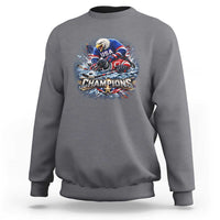 USA Ice Hockey Sweatshirt Eagle Dominates Canada 2026 Hockey Champions Graphic