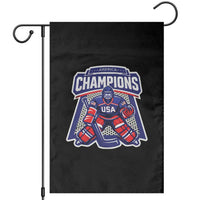 USA Ice Hockey Garden Flag America Champions Patriotic Ice Hockey Team Fan