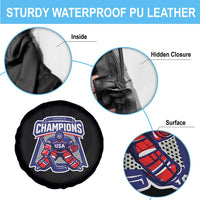 USA Ice Hockey Spare Tire Cover America Champions Patriotic Ice Hockey Team Fan