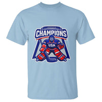 USA Ice Hockey T Shirt America Champions Patriotic Ice Hockey Team Fan