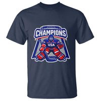 USA Ice Hockey T Shirt America Champions Patriotic Ice Hockey Team Fan