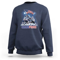 USA Ice Hockey Sweatshirt Hockey Champions 2026 USA Players Raising Flag On Ice