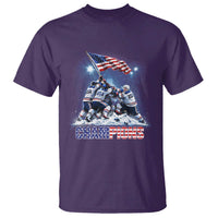 USA Ice Hockey T Shirt Hockey Champions 2026 USA Players Raising Flag On Ice