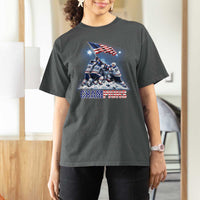 USA Ice Hockey T Shirt For Women Hockey Champions 2026 USA Players Raising Flag On Ice