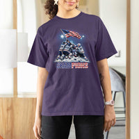 USA Ice Hockey T Shirt For Women Hockey Champions 2026 USA Players Raising Flag On Ice