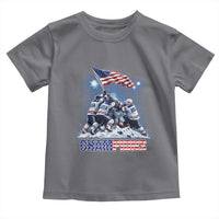 USA Ice Hockey Toddler T Shirt Hockey Champions 2026 USA Players Raising Flag On Ice