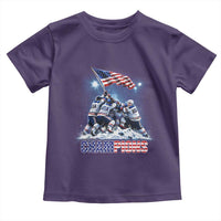USA Ice Hockey Toddler T Shirt Hockey Champions 2026 USA Players Raising Flag On Ice