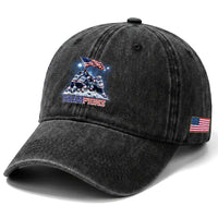 USA Ice Hockey Washed Cotton Baseball Cap Hockey Champions 2026 USA Players Raising Flag On Ice